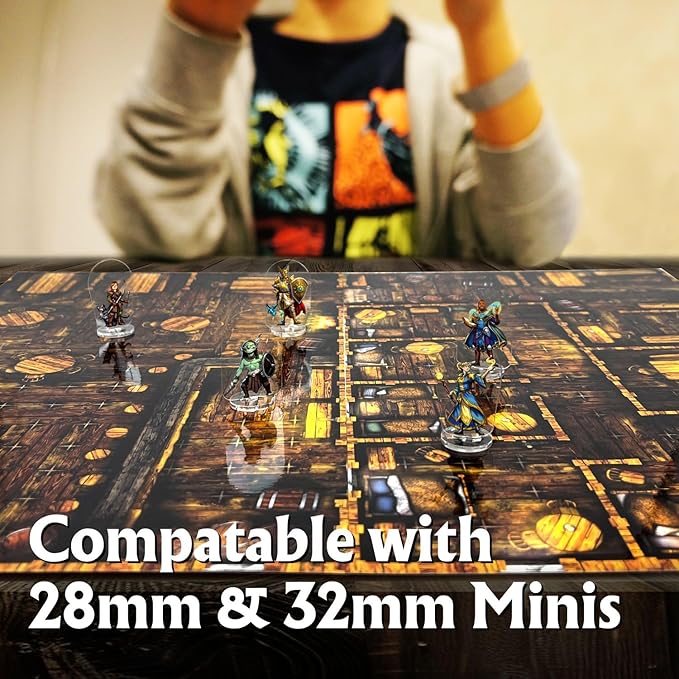 Arcknight The Cobblestone City Roleplaying Battlemaps; 16 Modular RPG Maps in 8 Double-Sided Pages, 1" Square Grid, Modular & Versatile Design for Tabletop Gaming - for Dungeons & Dragons, Pathfinder