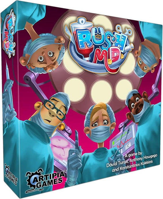 Artipia Games Artipiagames Rush M.D Cooperative Board Game, Worker Placement, Strategy, Dexerity, Ages 14+, 1-4 Players, 30-45 Mins