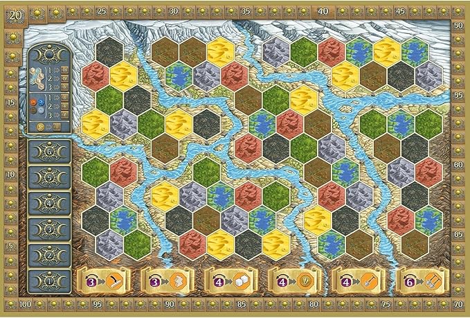 Terra Mystica Fire & Ice, Expansion, Strategy Board Game, Terra Mystica Core Game Required to Play, 6 New Factions Introduced, Ages 14 and Up