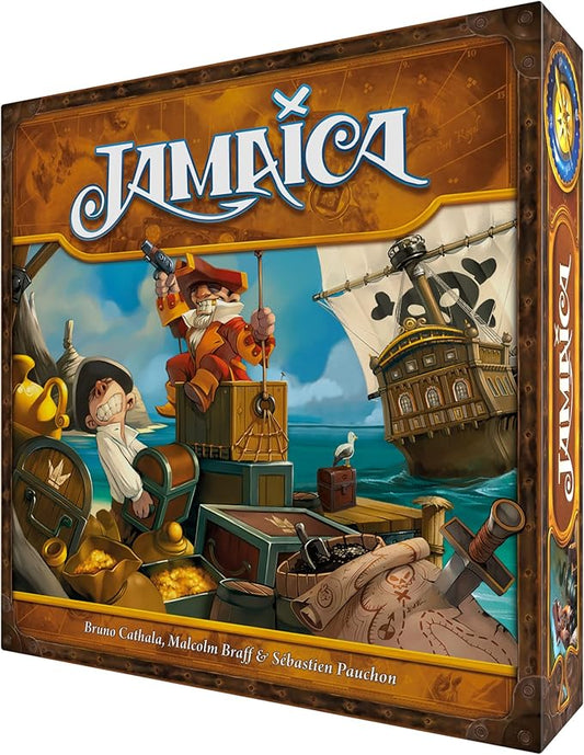 Jamaica Board Game (New Edition) - Family-Friendly Pirate Racing Game, Strategy Game for Kids & Adults, Ages 8+, 2-6 Players, 30-60 Minute Playtime, Made by Space Cowboys
