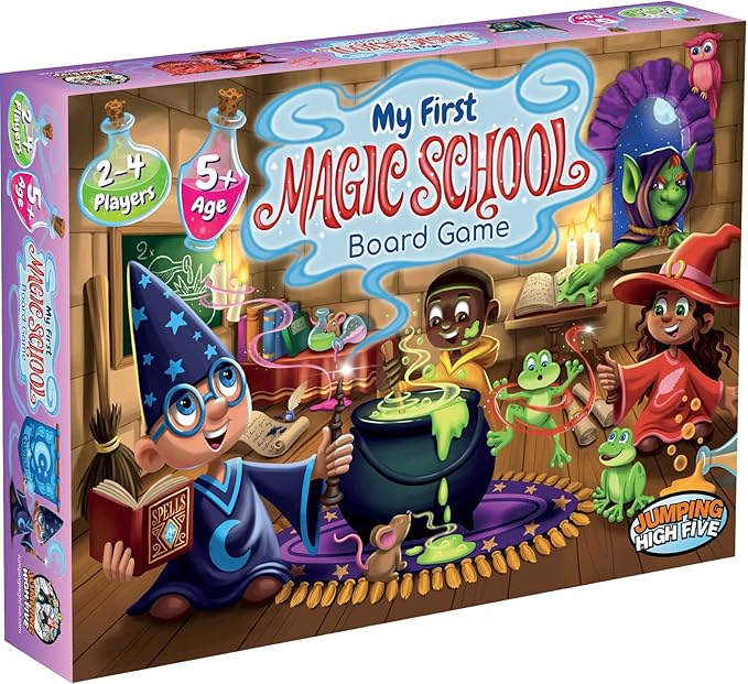 Jumping High Fives My First Magic School Board Game - A Magical Wizard Adventure Game for Kids Ages 5 and Up, Learn New Skills While Casting Spells and Racing Across The Enchanted Grounds