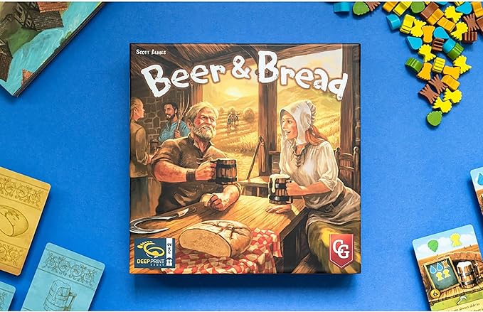 Beer & Bread Multi-Use Card Game, Resource Management Strategy, Head-to-Head Brewing & Baking, Ages 10+, 2 Players, 30 Minute Playing Time