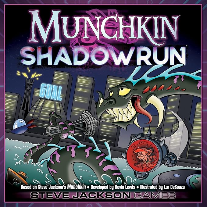 Steve Jackson Games Munchkin Shadowrun – Cyberpunk Fantasy Card Board Game Humorous and Strategic for 3 to 6 Players Ages 14+