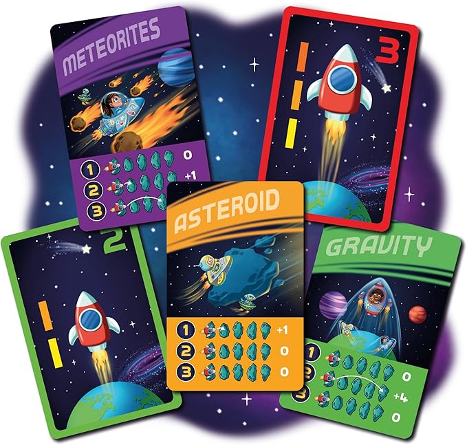 Jumping High Fives Little Astronauts Board Game - An Exciting Space Adventure For Kids Ages 4 And Up - Learn Skills While Flying Around The Solar System In A Rocket Ship, Perfect For Family Game Night