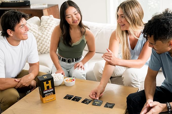 HISTORY Channel NEW Games Bundle - Stats & Facts and Through The Years - General Knowledge Super Trivia Chronology Timeline Card Game for Adults, Family & Teens in The Pursuit of Trivial Knowledge