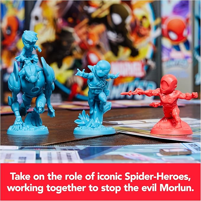 Spin Master Games, Marvel United: Spider-Geddon, Strategy Board Game, Collectible Spider Man Figurines, for Fans of Marvel Rivals & Action Movie Toys, 1-4 Players, for Ages 14 & Up