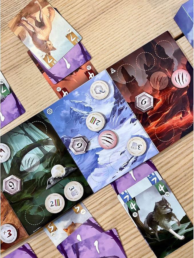 Lone Wolves - Trick-Taking Area Control Board Game, Head-to-Head Dueling Card Game, Ages 14+, 2 Players, 15+ Minutes