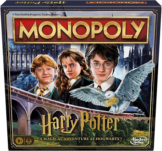 Monopoly Harry Potter Edition Board Game | A Magical Adventure at Hogwarts | Ages 8 and Up | 2 to 6 Players | Family Games | Gifts for Kids and Adults