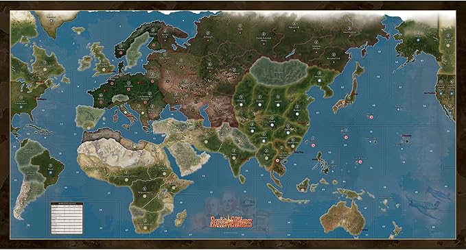 Axis & Allies: Anniversary Edition - 2-6 Players - Ages 12+ - 40th Anniversary Deluxe Edition Over 600 Plastic Miniatures, Huge 24" by 46" Game Board and New Cruiser Units