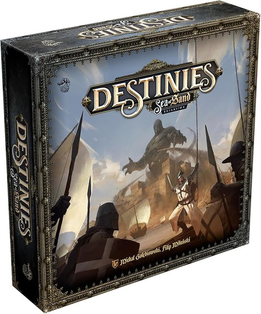 Destinies Sea of Sand Board Game Expansion - Immersive Storytelling and Adventure for Tabletop Enthusiasts, Ages 14+, 1-3 Players, 120-150 Minute Playtime, Made by Lucky Duck Games