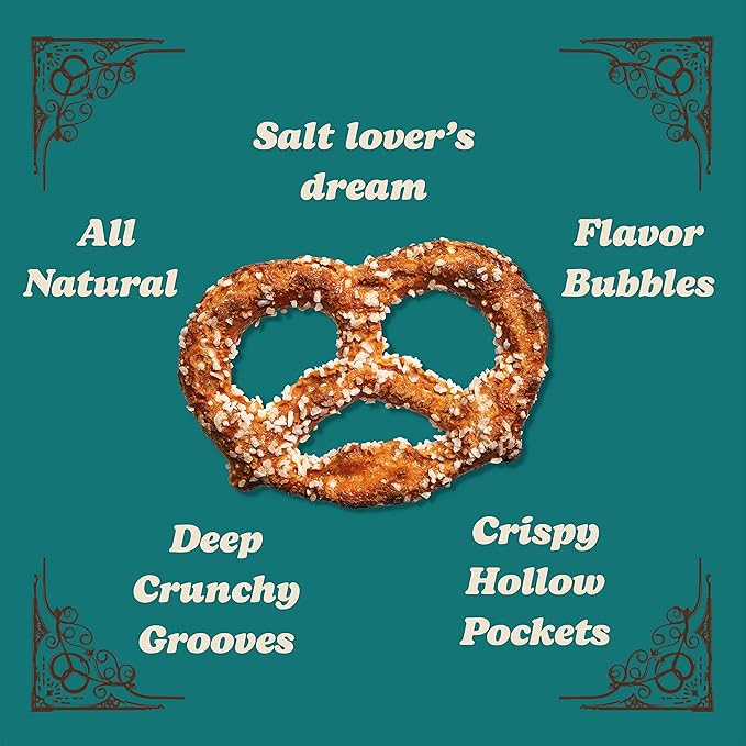 Unique Snacks Extra Salt Splits Pretzels, Original Split-Open Pretzels, Delicious Homestyle Baked Snack Bag, OU Kosher, and Non-GMO Food, No Artificial Flavor, 11 Oz. Bag, Pack of 6