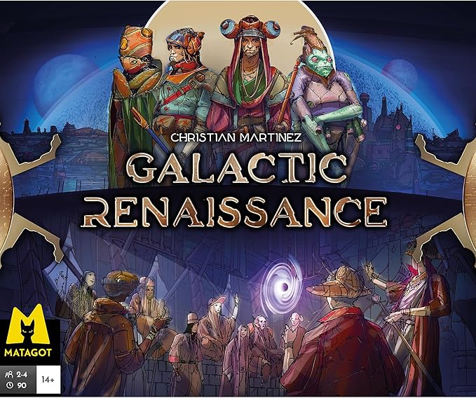 Galactic Renaissance - Strategy Board Game, Sci-Fi & Space Theme, Exploration & Politics Through The Universe, Ages 14+, 2-4 Player, 90 Min