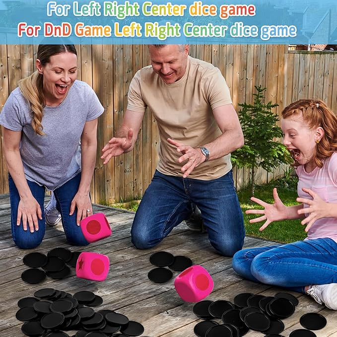 Coopay 1000 Pieces 1 Inch Bingo Chips Bulk, Bingo Markers for Math Practice, Plastic Learning Counters Disks Counting Discs and Poker Chips Game Tokens Kids Reward (Black)