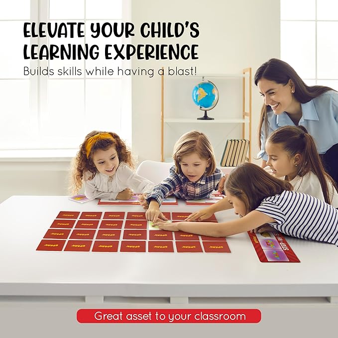 SPARK INNOVATIONS Sequence Board Game, Sequencing Card Game, Homeschool Supplies, Sequence Cards for Kids Picture Cards, Preschool Must Have, Educational Board Games