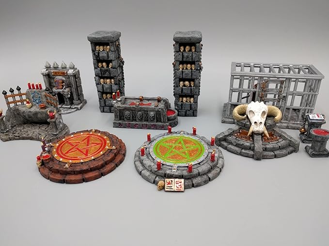 3DEGOS Occult and Evil Furniture DND Terrain for Dungeons and Dragons, D&D, Pathfinder, Warhammer 40k, Miniatures, Age of Sigmar, Tabletop, D and D, Dungeons and Dragons Gifts
