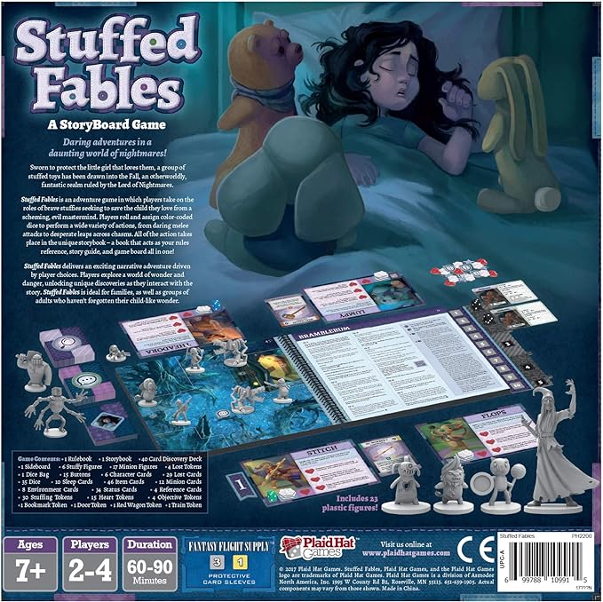 Stuffed Fables Board Game | Storybook Adventure,Strategy Game | Fun Family Game for Adults and Kids | Ages 7+ | 2-4 Players | Average Playtime 60-90 Minutes | Made by Plaid Hat Games