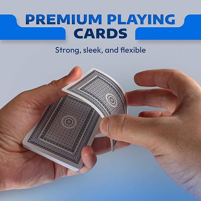 Cribbage Board Game Set with Storage - Classic Game Travel Cribbage Board with Wooden Card Storage for Adults & Kids - Ideal for Game Night