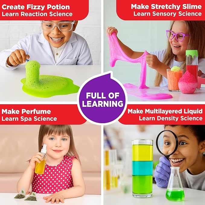 Doctor Jupiter My First Science Kit for Kids Ages 4-5-6-7-8| Birthday Gift Ideas for 4-8-12 Year Old Boys & Girls| Toy Stem Kit with 100+ Experiments| Learning & Educational, Preschool Activities