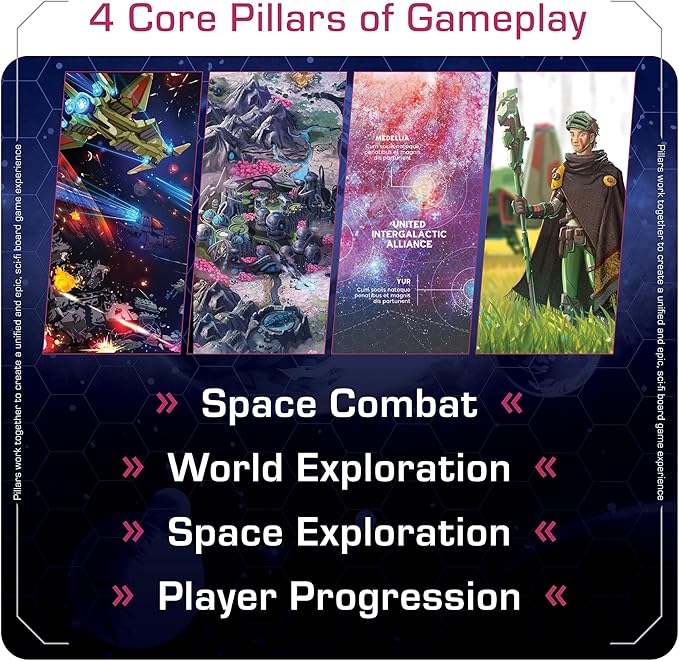Stars of Akarios Strategy Campaign Board Game, Science Fiction Board Games for Adults & Kids, Epic Legacy Adventure, Cooperative Games (Ages 13+) 1-4 Players
