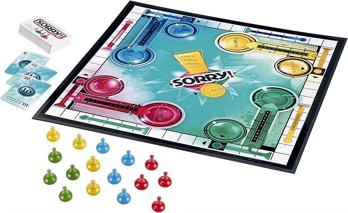 Hasbro Gaming Sorry! Family Board Games for Kids and Adults, 2 to 4 Players, Ages 6 and Up (Amazon Exclusive)