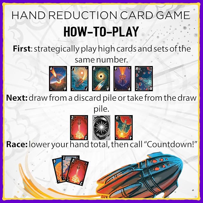 Grandpa Beck's Games 3-2-1 Countdown | Hand Elimination Card Game for Kids, Teens, Family & Adults | from The Makers of Cover Your Assets | 2-8 Players Ages 7+