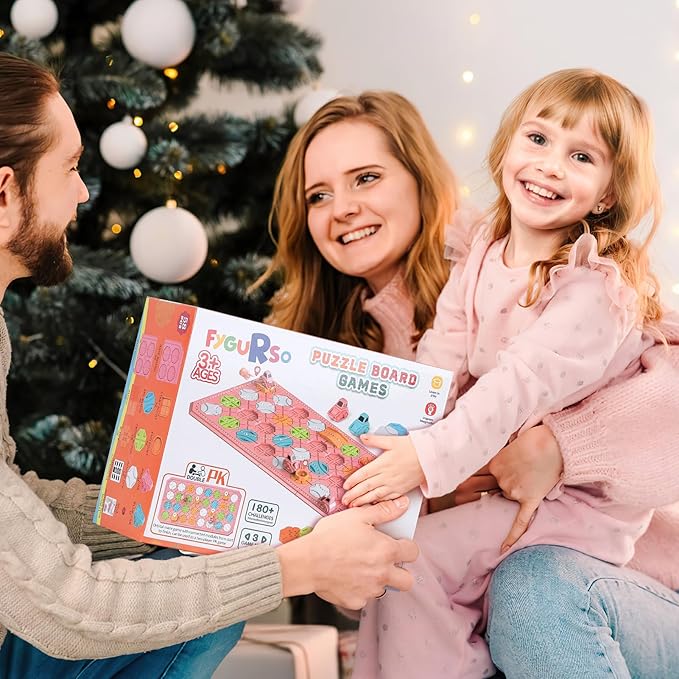 Logic Road Builder Games Toys: STEM Toys for 4 Year Old Kids Montessori Board Game Brain Teaser Puzzles Preschool Learning Activities Educational Toy for Toddler Ages 3 5 6 7 8-12 Boys Girls Gifts