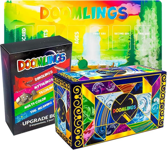 Doomlings - A Delightful Card Game for The End of The World - Best New Strategy Card Game for Kids, Adults & Teens | 2-6 Players | Perfect for Families and Travel | Easy to Learn (Deluxe Edition)
