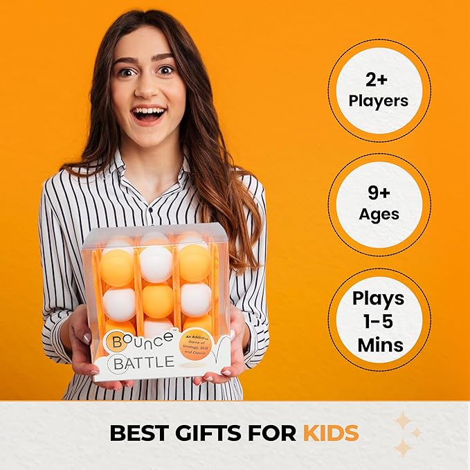 Game Set (Marbled Edition) Multiplayer Fun Games for Kids & Adults - Bounce Ball Games w/Multiple Battle Styles - Ultimate Family Games - Gifts for Teenage Boys & Girls