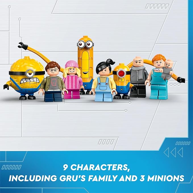 LEGO Despicable Me 4 Minions and Gru's Family Mansion, Minions Toy House and Tree Playset from Movie, Fun Despicable Me Toy, Creative Gift for Boys and Girls Aged 8 and Up, 75583