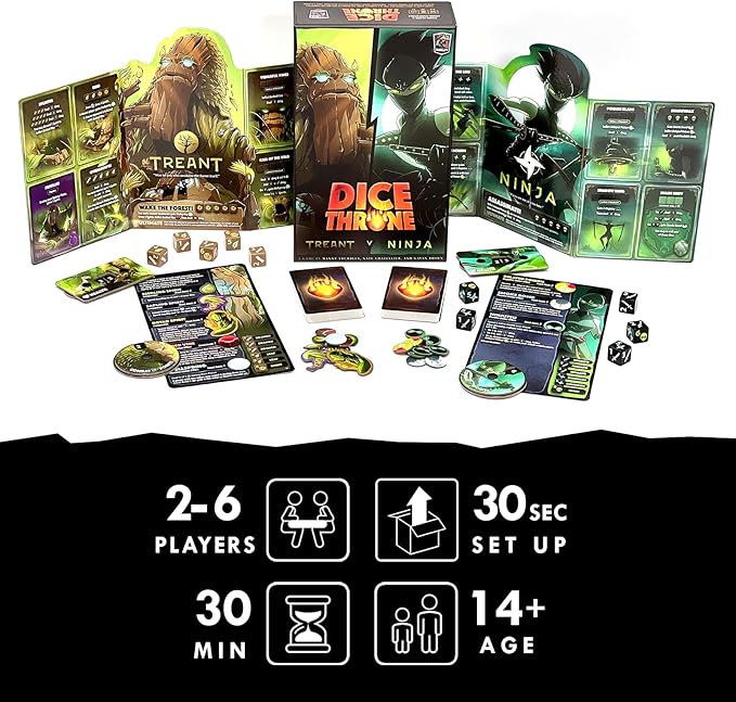 Two Hero Box - Treant v Ninja - Fast Playing Collectible Tabletop Game