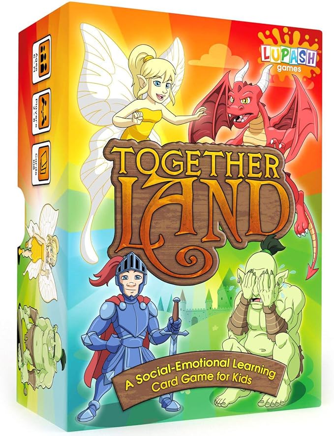 Together Land Therapy Game for Kids - Play Therapy Cards Develop Social Skills - Group Therapy Games for Teens Anger Management Toys - Counselors social skills activities for kids with Autism and ADHD