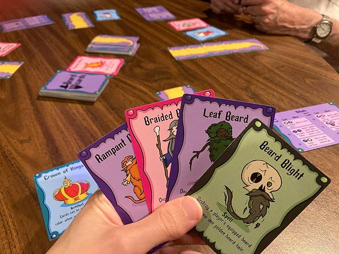 Beard Wizards Card Game for 2-5 Players by The Dusty Top Hat