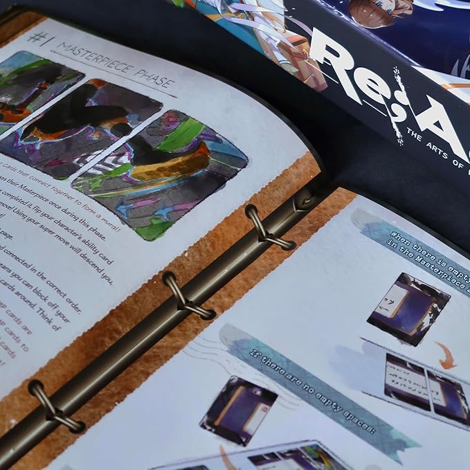 Re;ACT - The Arts of War - 1 vs 1 Anime Board Game, 15-30 Mins Playtime, Original Anime Manga IP Made in USA, Asymmetric Fighting Dueling Competitive Card Game, Play as Artists with Superpowers