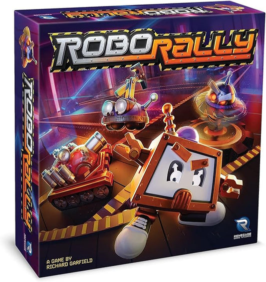 Renegade Game Studios | Robo Rally | Strategy Board Game for 2-6 Players, Ages 12+ with 6 Pre-Painted Robot Miniatures