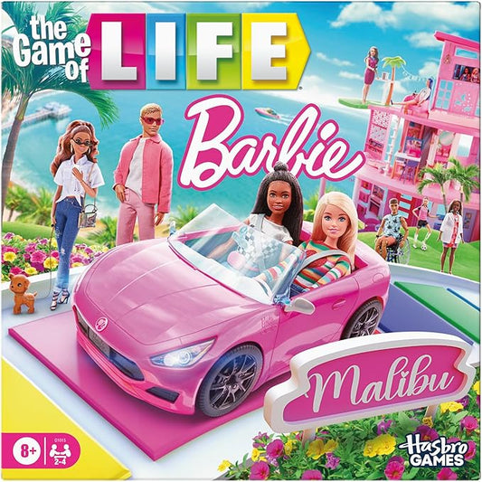 Hasbro Games The Game of Life: Barbie Edition Board Game | Ages 8+ | 2 to 4 Players | Fun Family Games for Kids and Adults | Kids Gifts (Amazon Exclusive)