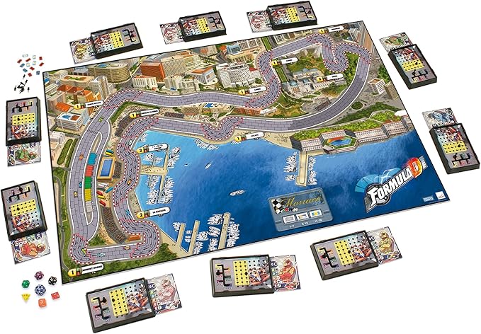 Formula D Board Game - High-Stakes Racing Thrills with Dual-Sided Tracks! Fast-Paced Strategy Game, Fun Family Game for Kids & Adults, Ages 8+, 2-10 Players, 60 Minute Playtime, Made by Zygomatic