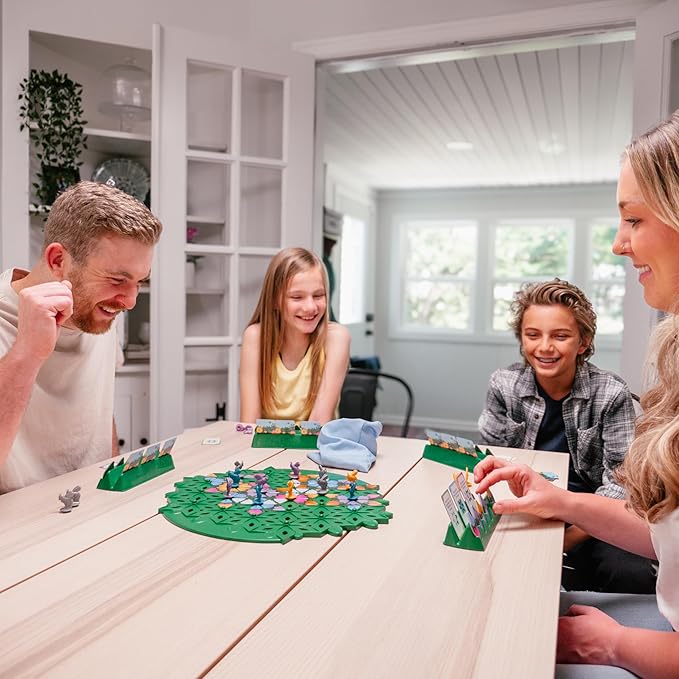 Wild Flowers Family Fun Strategy Game, Grow & Claim Flowers by Placing Tiles & Bumble Bees to Secure Your Blooms Before Others, Complete Garden Cards to Score Big! Solo Play & 1 to 4 Players Aged 8+