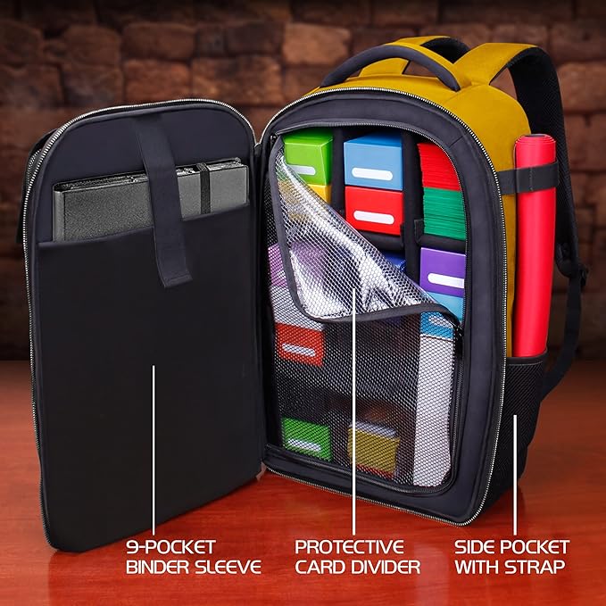 ENHANCE MTG Backpack TCG Card Storage - TCG Backpack for Deck Boxes, Sleeved Cards, Playmats, MTG Accessories