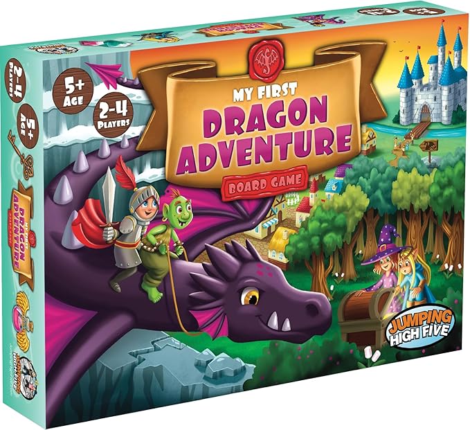My First Dragon Adventure Board Game - Kids Save The Kingdom, Beginner Fantasy Adventure Game for Children 5+, Exciting Hands-On Dragon Fun for Family Game Night