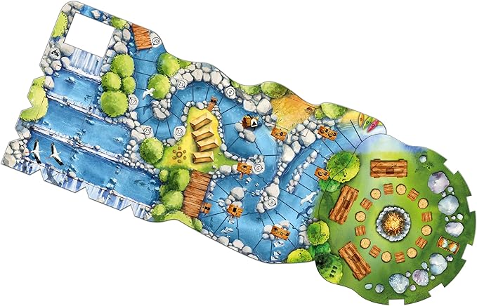 Meadow Downstream Board Game EXPANSION | Strategy Adventure Nature Fun Family for Adults and Kids Ages 10+ 1-4 Players Avg. Playtime 60-90 Minutes Made by Rebel,(REBMEAD3)