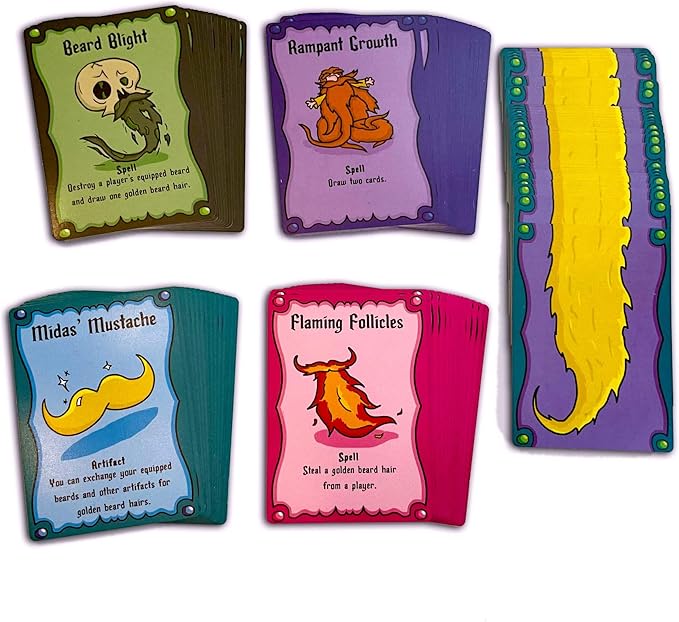 Beard Wizards Card Game for 2-5 Players by The Dusty Top Hat