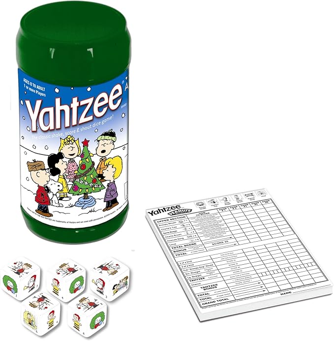 Hasbro Yahtzee Charlie Brown Xmas (Can)