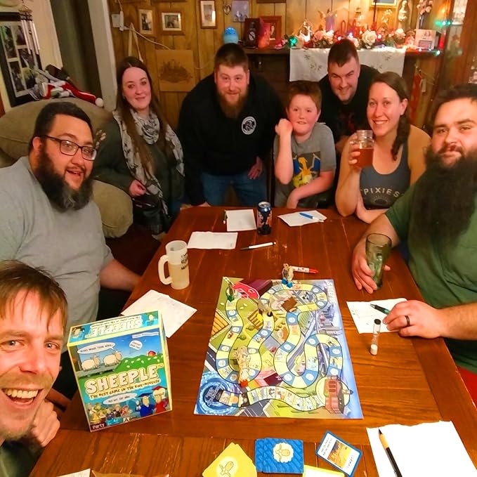 SHEEPLE™ - Where Great Minds Think Alike - Funny Word Association Party Game - Easy to Learn & Play Family Board Game - for Adults, for Teens, and for Kids - All Ages 8 & Up, 3-12 Players