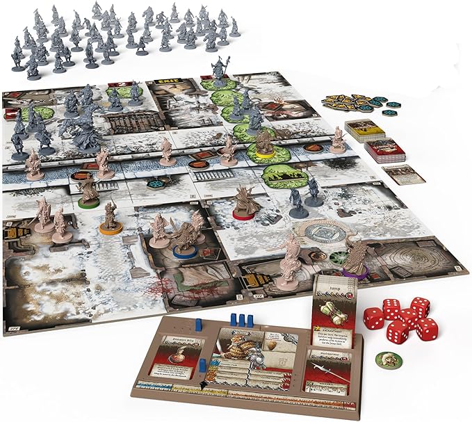 Zombicide White Death Board Game - Battle The Undead Siege in The Frozen North! Cooperative Strategy Game with Tabletop Miniatures, Ages 14+, 1-6 Players, 1 Hour Playtime, Made by CMON