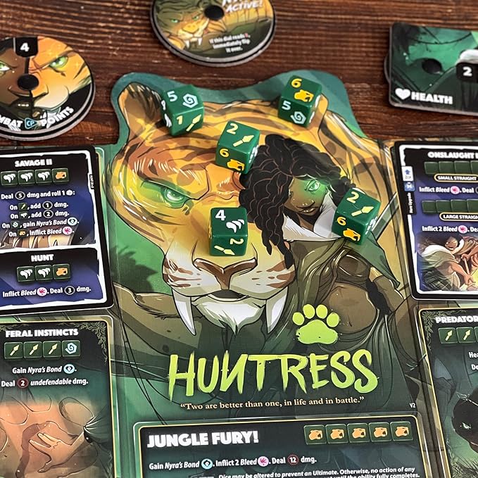 Two Hero Box - Tactician v Huntress - Fast Playing Collectible Tabletop Game