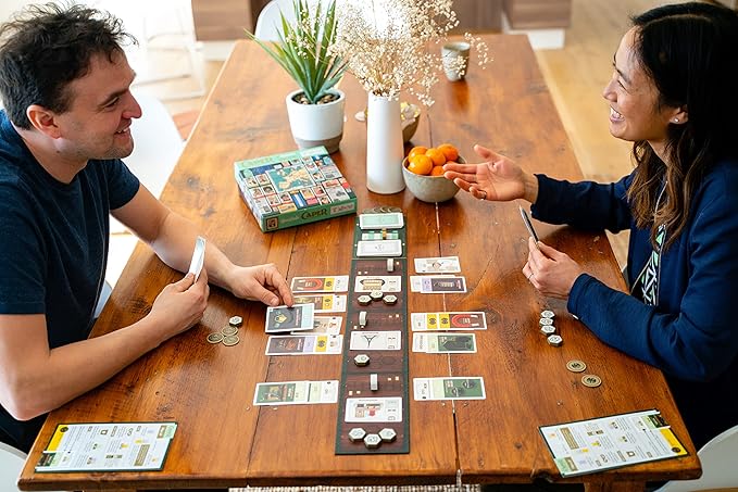 Caper Europe | Strategic Two-Player Board Game for Ages 10+ | Fast-Paced Card Drafting Heist Across Europe | Travel-Friendly Box with Stunning Art | Perfect for Couples and Family Game Night
