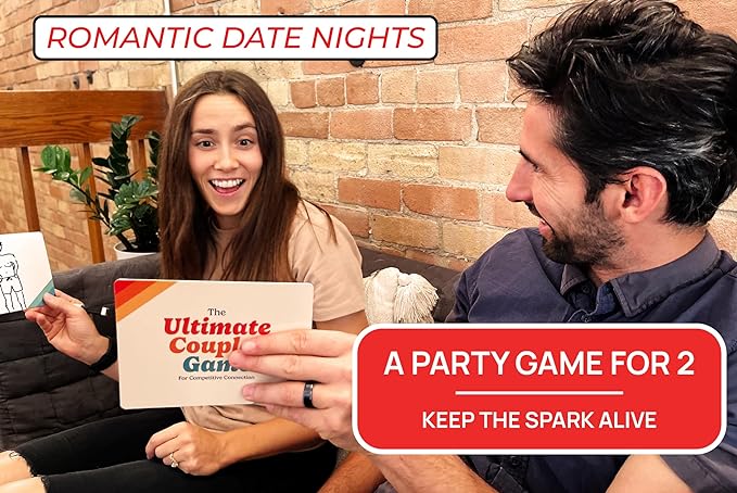 Ultimate Couples Game - Fun Party Game for Adults and Couples Game for Date Night! Guess, Match, and Draw in This Trivia, Conversation, and Relationship Card Game for Valentines, 2-12 Players