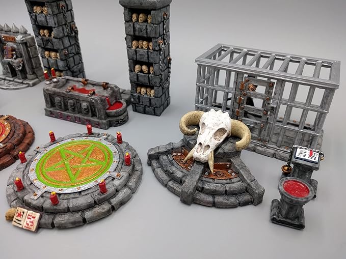 3DEGOS Occult and Evil Furniture DND Terrain for Dungeons and Dragons, D&D, Pathfinder, Warhammer 40k, Miniatures, Age of Sigmar, Tabletop, D and D, Dungeons and Dragons Gifts