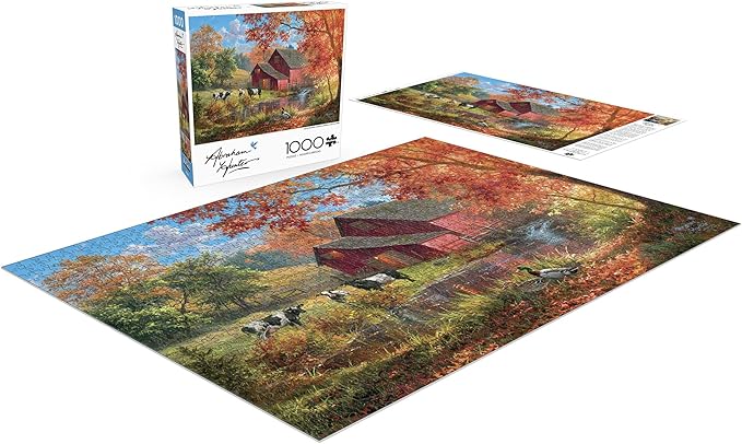Buffalo Games - Abraham Hunter - Life on The Farm - 1000 Piece Jigsaw Puzzle for Adults - Challenging Puzzle Perfect for Game Nights - Finished Size is 26.25 x 19.75