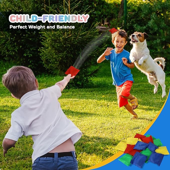 TOY Life Bean Bags Toss Carnival Game, Cornhole, Outdoor Toys for Kids Ages 4-8, Backyard Game Sports & Outdoor Play, Outside Toys for Ages 5-7, Family Lawn Yard Games Birthday Party, Gift for Boys